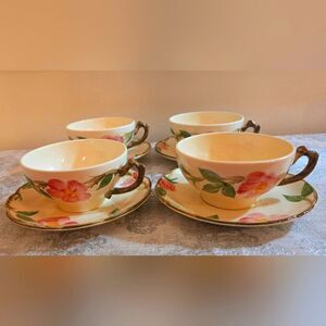 *GOING GOING GONE REDUCED VINTAGE FRANCISCAN DESERT ROSE DISHES 4 SETS
